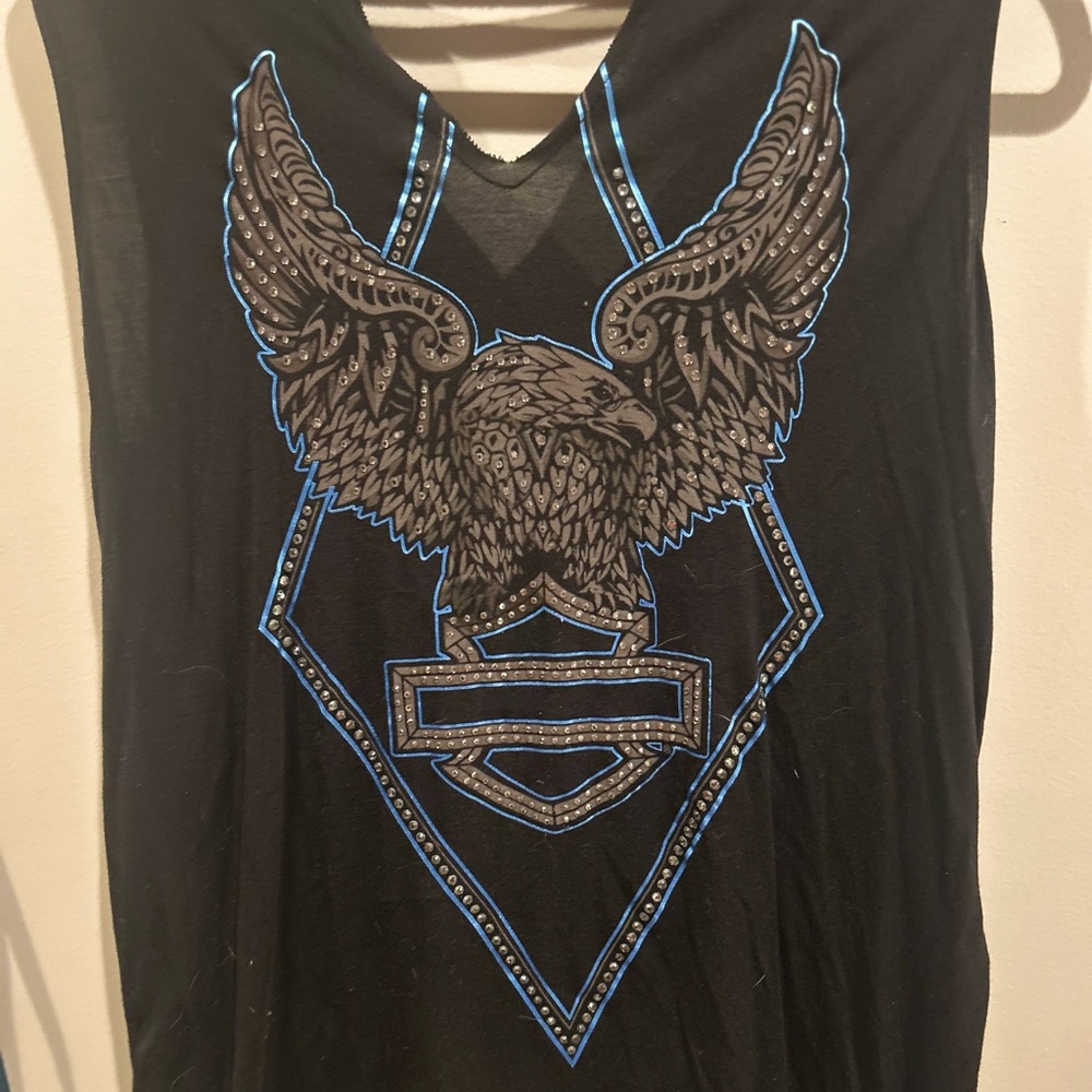 Harley Davidson Ladies Tank Top with Eagle Design